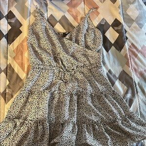 Black and White Polka Dot Maxi Dress